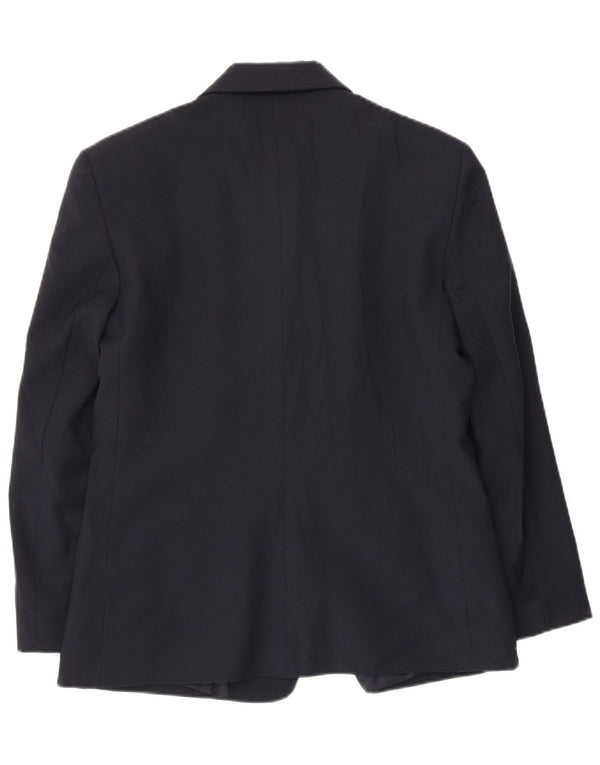 Jachetă pentru femei Benetton cu 3 nasturi IT 46 Poliester mare bleumarin