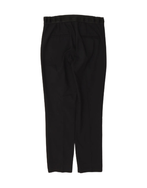 Pantaloni chino slim fit pentru femei cu talie înaltă Zara Mediu L28 L27 Bumbac negru