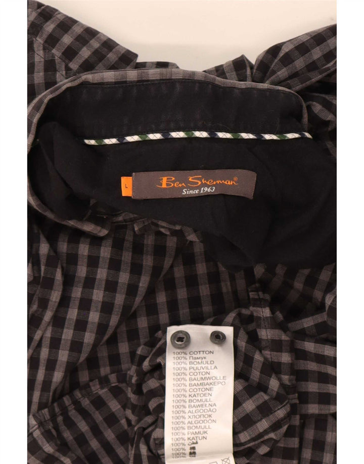 Cămașă pentru bărbați Ben Sherman, mare, gri din bumbac