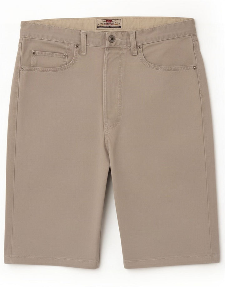 Levi's Mens Regular Denim Shorts Large W33 Beige Bumbac