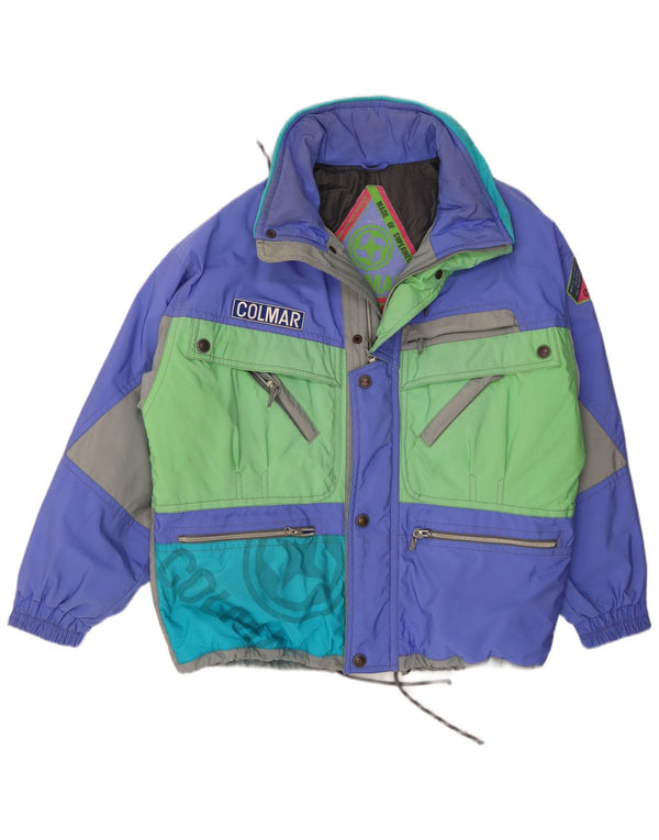 Colmar Mens Graphic Ski Jacket IT 52 Large Multicolor Colorblock