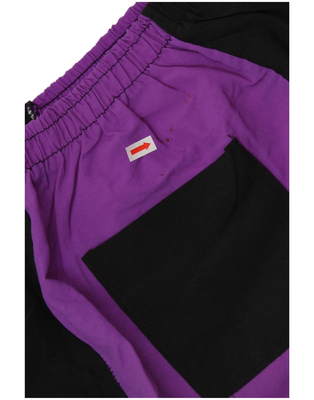 Pantaloni scurți de înot grafic pentru bărbați VINTAGE, negru, color block