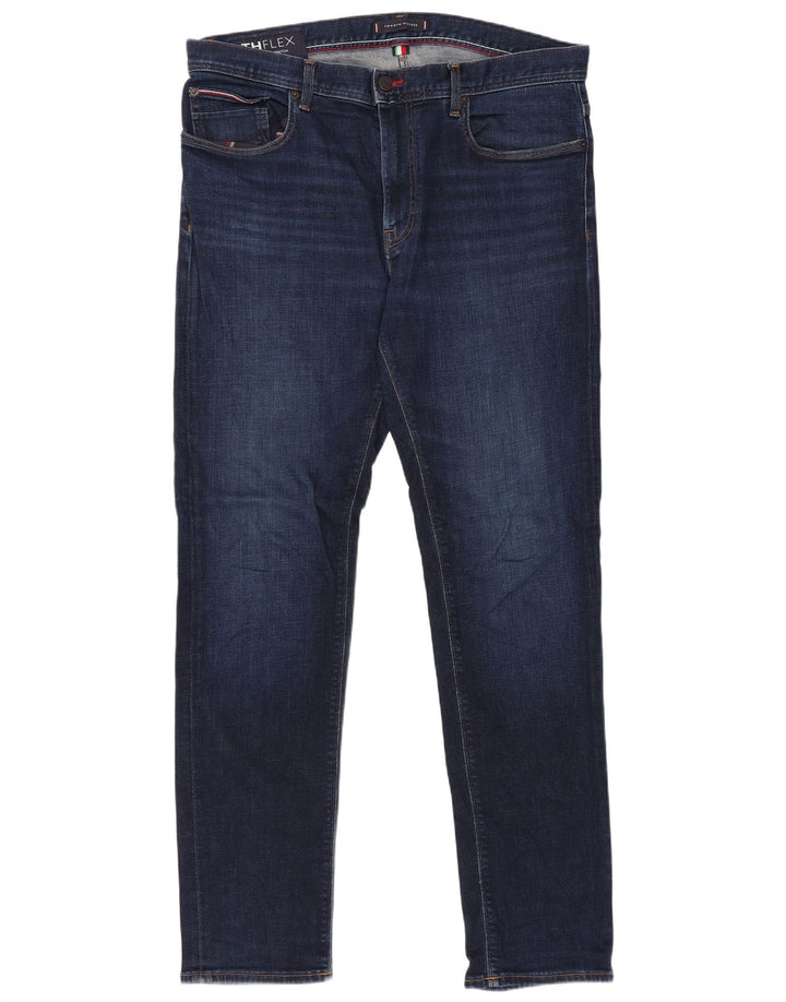 Blugi slim pentru bărbați Tommy Hilfiger W36 L32 bumbac bleumarin