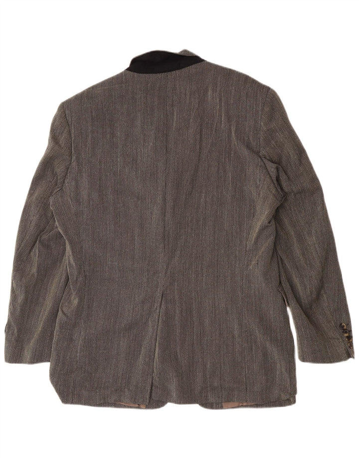 Blazer pentru bărbați Hugo Boss cu 3 nasturi EU 54 2XL Lână virgină gri