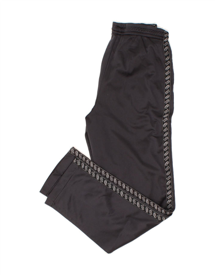 ASICS Womens Graphic Tracksuit Trousers UK 14 Medium Grey Vintage Asics and Second-Hand Asics from Messina Hembry 