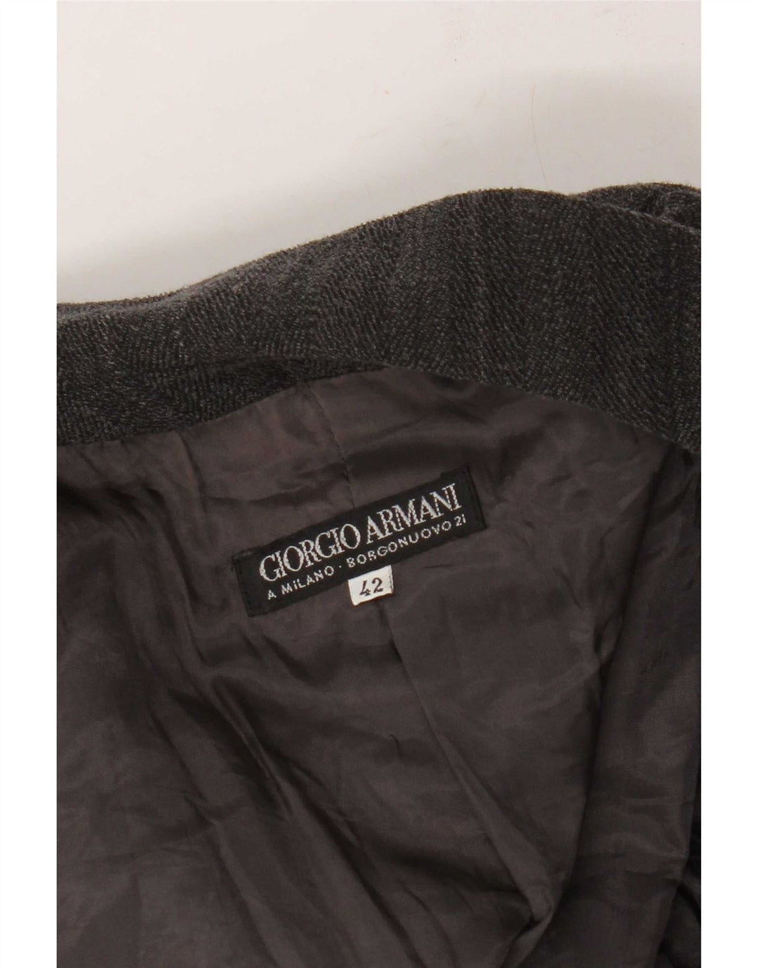 Blazer pentru femei Giorgio Armani IT 42 Medium Grey Pinstripe