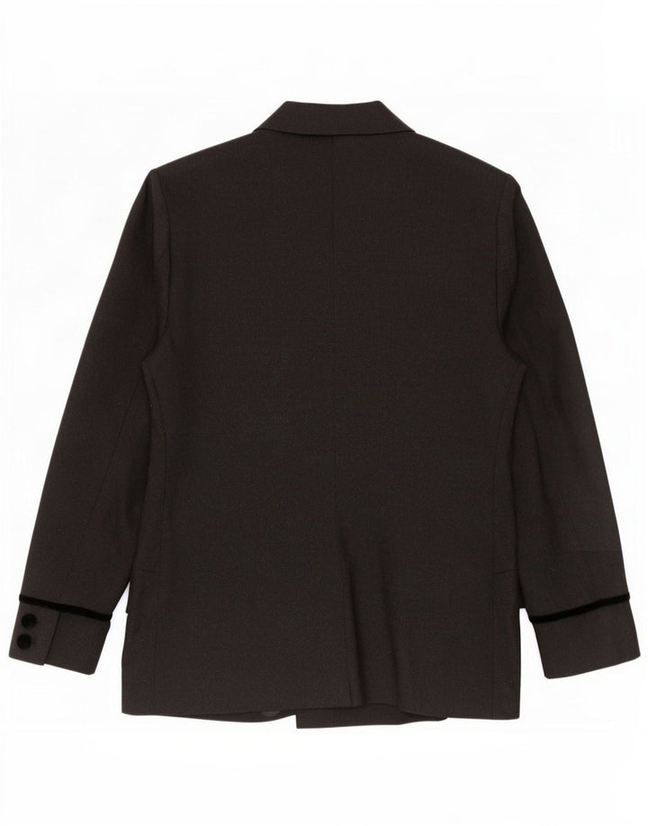 Vintage Femei 3 Button Blazer Jacket IT 50 XL Gri Lână virgină