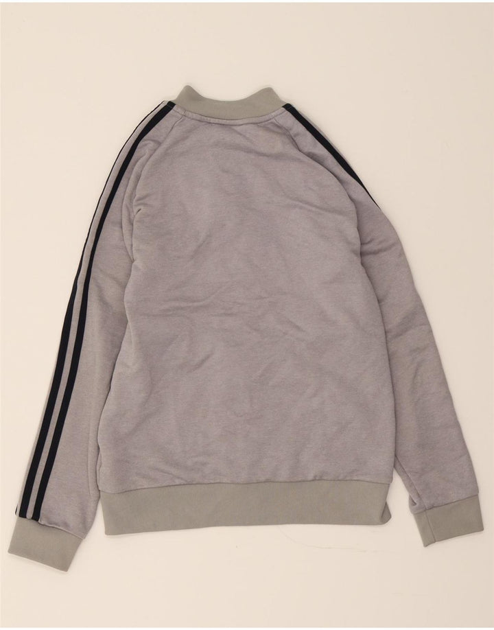 ADIDAS Boys Tracksuit Top Jacket 11-12 Years  Grey Polyester Vintage Adidas and Second-Hand Adidas from Messina Hembry 