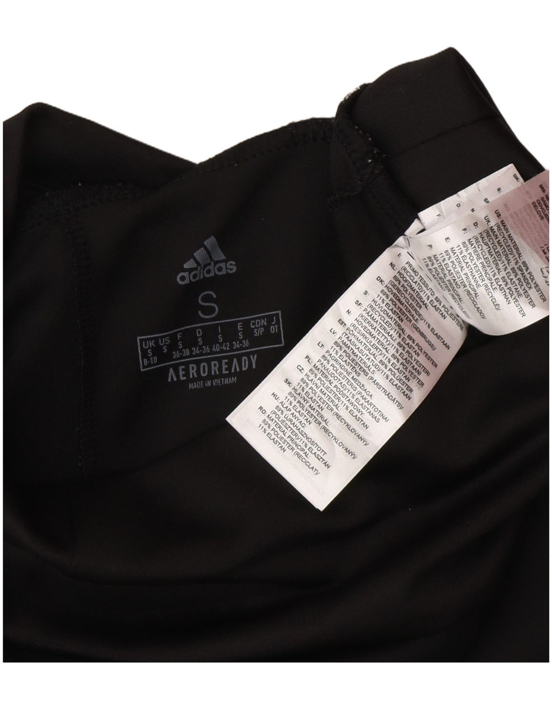 Leggings Aeroready pentru femei Adidas UK 8/10 Poliester negru mic