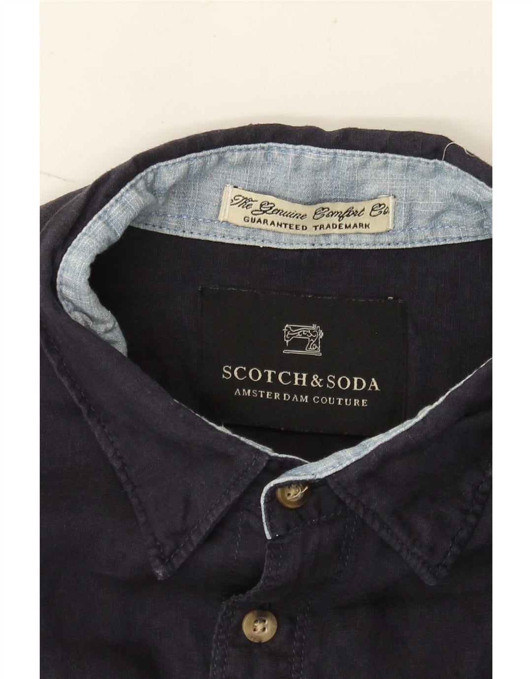 Cămașă pentru bărbați Scotch & Soda Amsterdam Couture, albastru bleumarin mediu