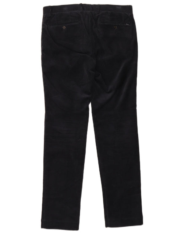 Pantaloni subțiri din velur pentru bărbați Polo Ralph Lauren L31 L32 Bumbac bleumarin