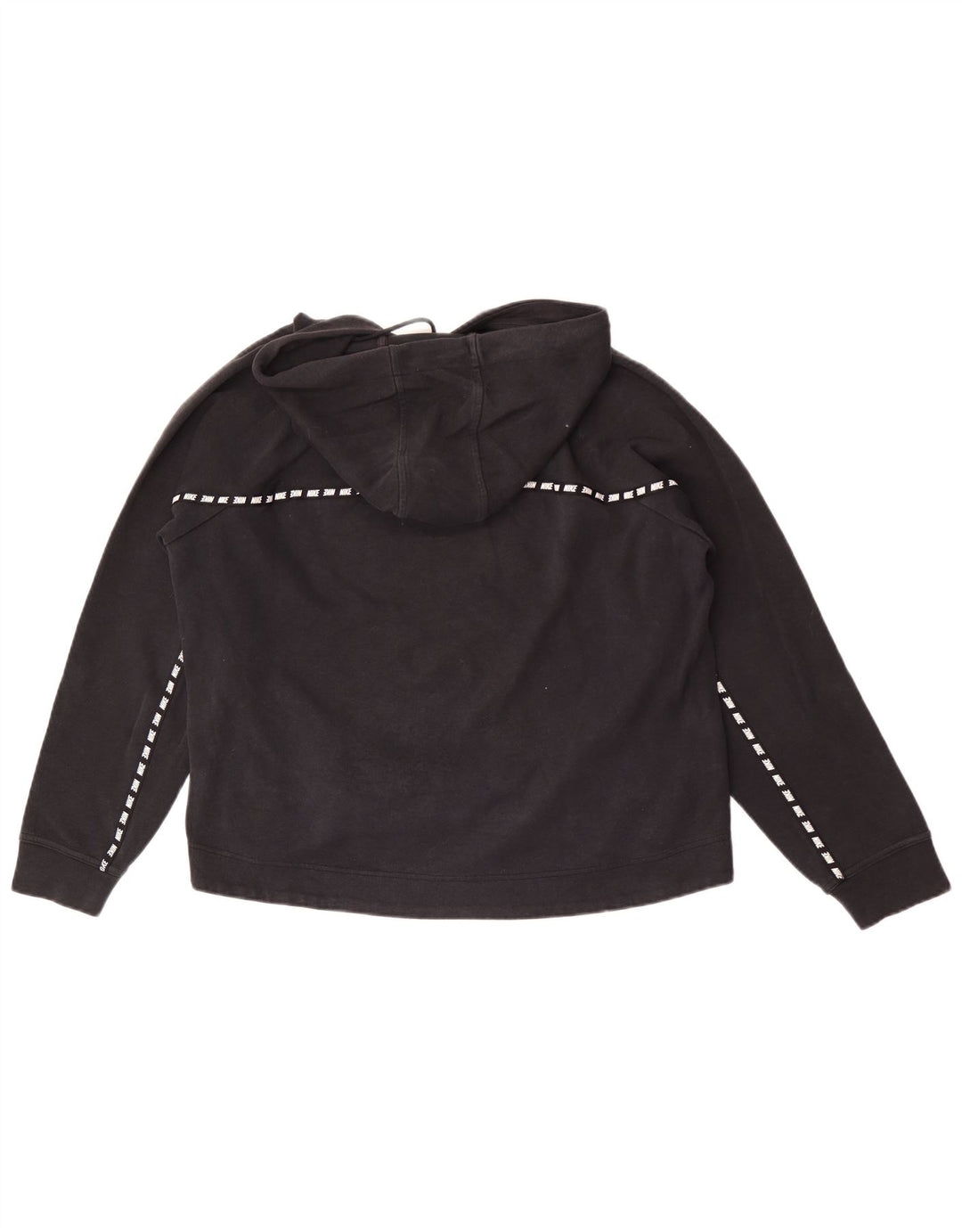 Pulover Nike cu capota cu grafic pentru femei UK 14 Medium Black