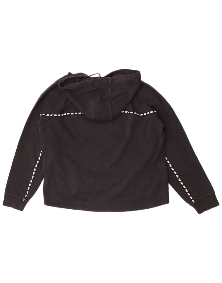 Pulover Nike cu capota cu grafic pentru femei UK 14 Medium Black