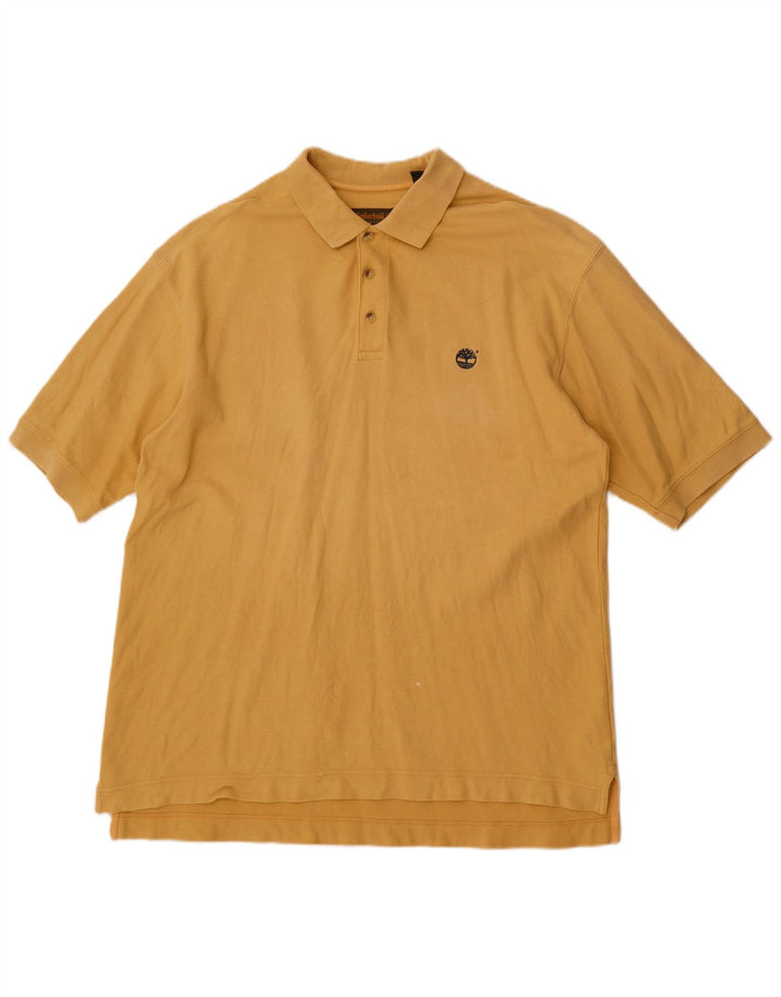 Tricou polo Timberland pentru bărbați, bumbac galben mare