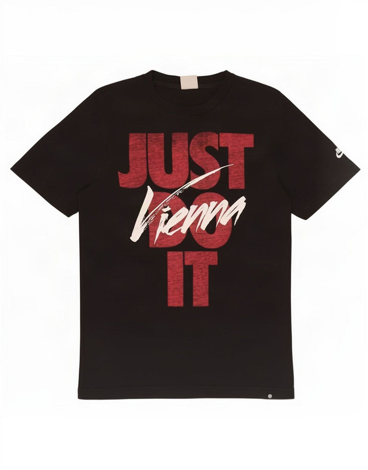 Tricou grafic Nike pentru bărbați Top mic, negru, bumbac
