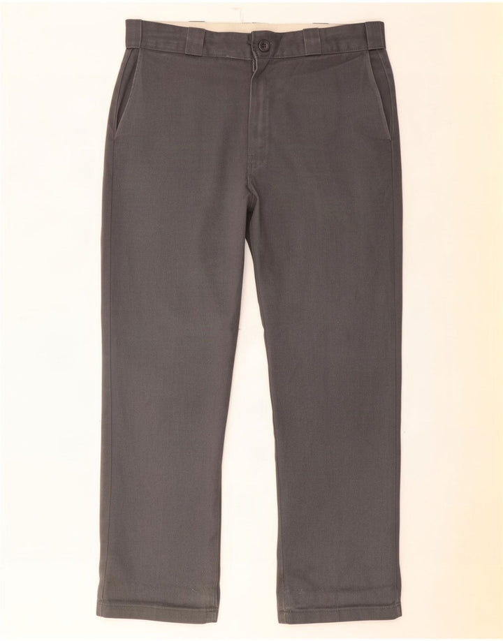 Pantaloni chino drepți pentru bărbați Dickies W36 L32 poliester gri