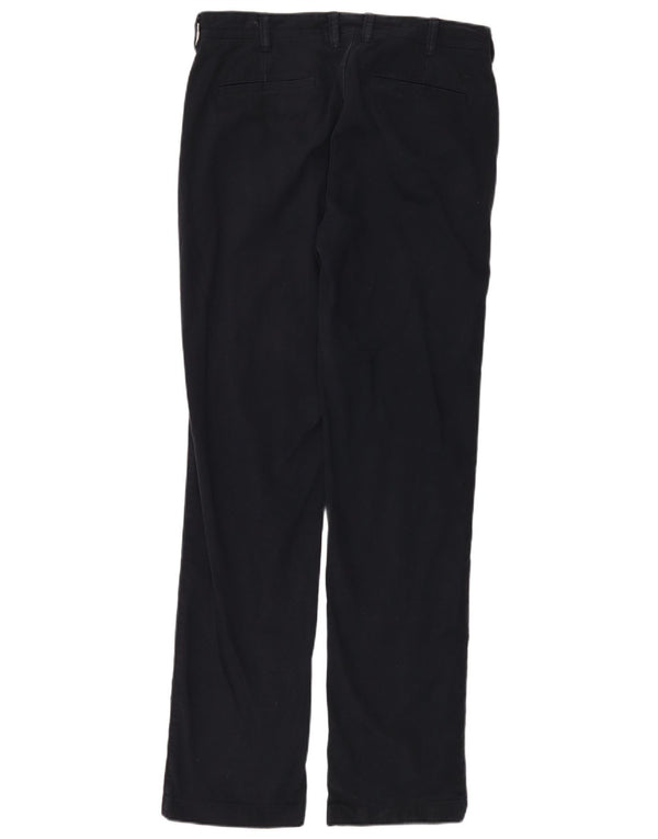 Crew Clothing Pantaloni chino drepți pentru bărbați L34 L34 Bumbac bleumarin