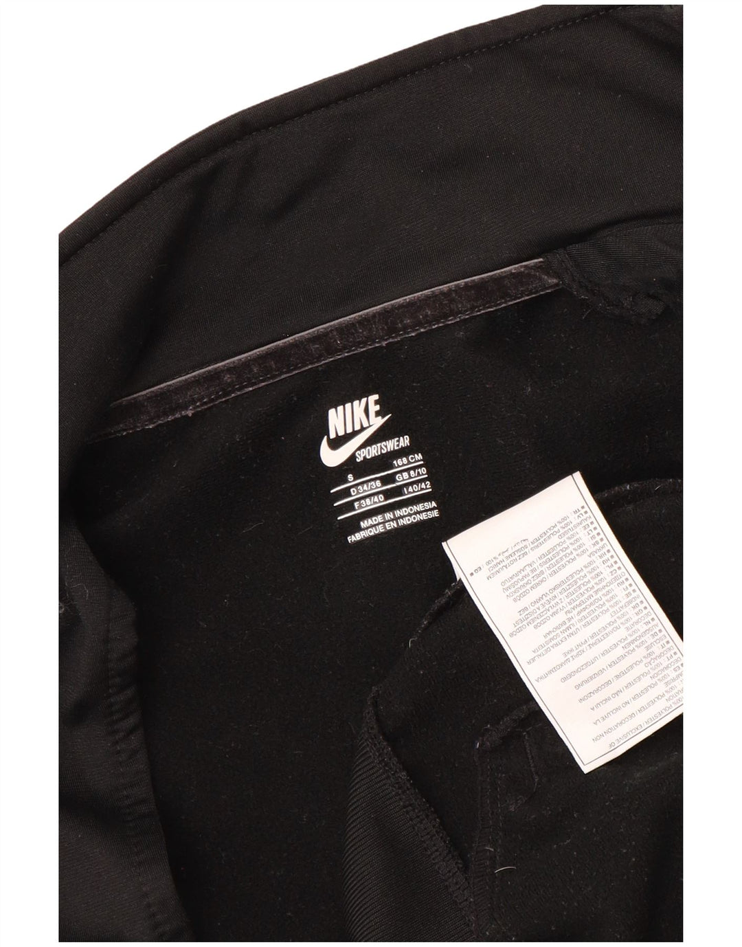 Jachetă de trening Nike pentru femei UK 8/10 Poliester negru mic