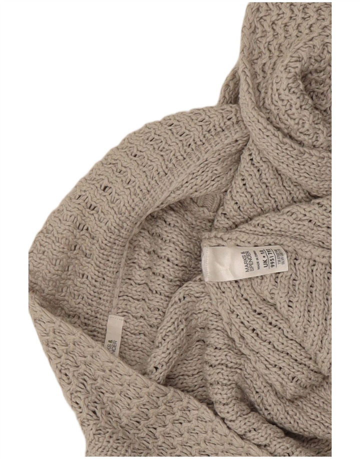 Pulover cardigan deschis fără mâneci pentru femei Marks & Spencer UK 10 mic gri