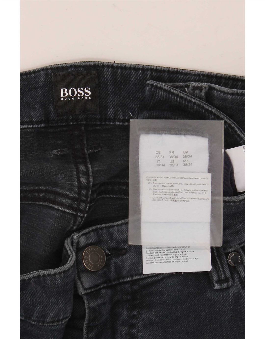 Blugi slim pentru bărbați Hugo Boss W38 L34 Bumbac albastru