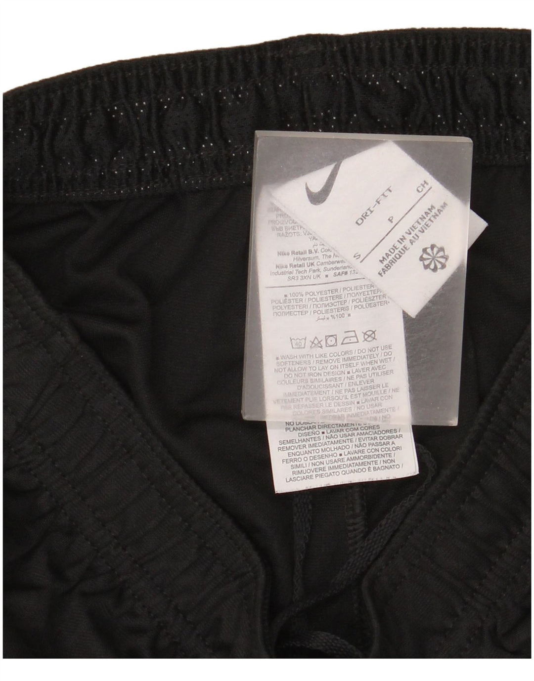 Pantaloni scurți sport Nike Dri Fit pentru femei UK 8 Small Negru Poliester