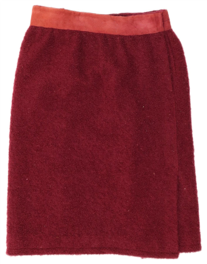 Fusta dreaptă pentru femei Alberta Ferretti W30 Burgundy mediu