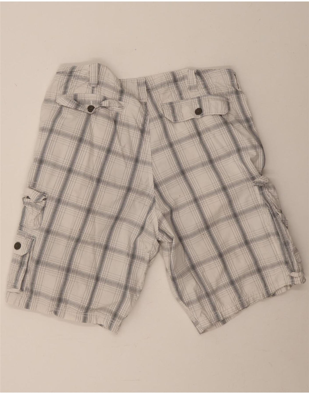 Pantaloni scurți cargo pentru bărbați Lee W38 XL, bumbac cu check alb