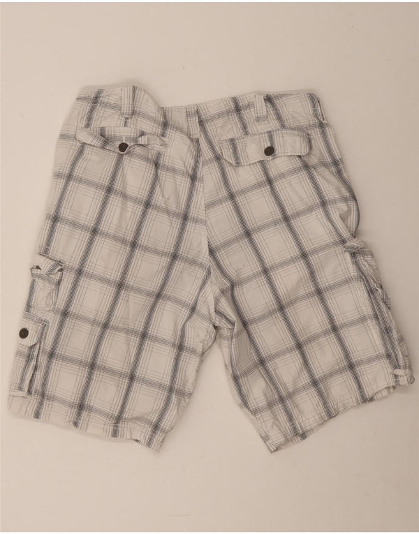 Pantaloni scurți cargo pentru bărbați Lee W38 XL, bumbac cu check alb