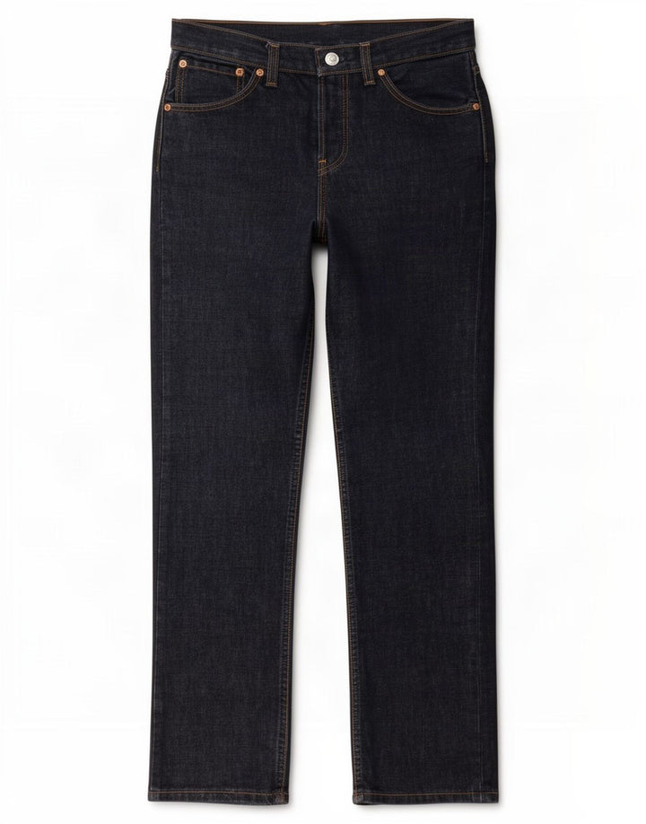 Blugi drepți distressed pentru femei Levi's L29 L34 Bumbac bleumarin