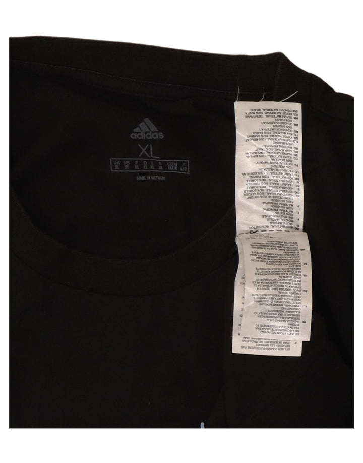 Tricou grafic ADIDAS pentru bărbați Top XL bumbac negru