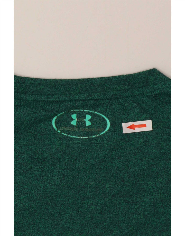 Tricou largi Under Armour pentru bărbați Top Medium Green Flecked