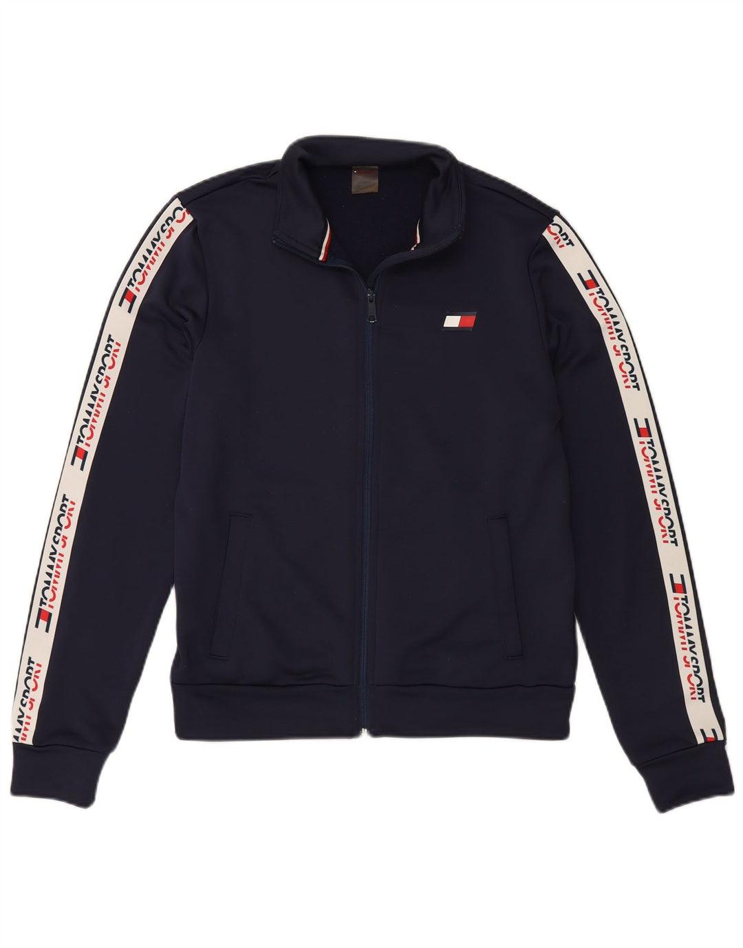 TOMMY HILFIGER Trening pentru bărbați Jachetă de top, mică, albastru bleumarin