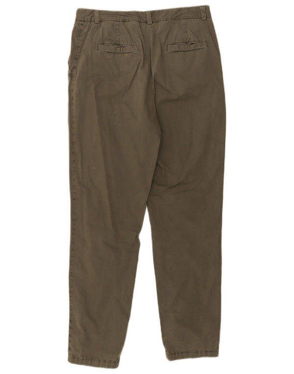 Pantaloni chino subțiri pentru femei Marks & Spencer UK 12 Medium W30 L30 Kaki