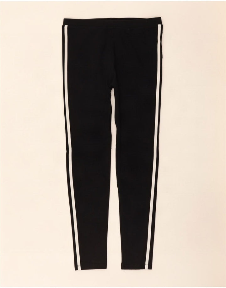 Leggings pentru femei Adidas UK 12, bumbac mediu negru