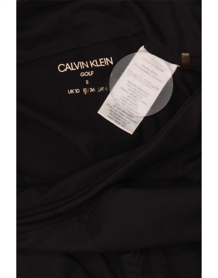 Calvin Klein Leggings Golf Graphic pentru femei UK 10 Poliester negru mic