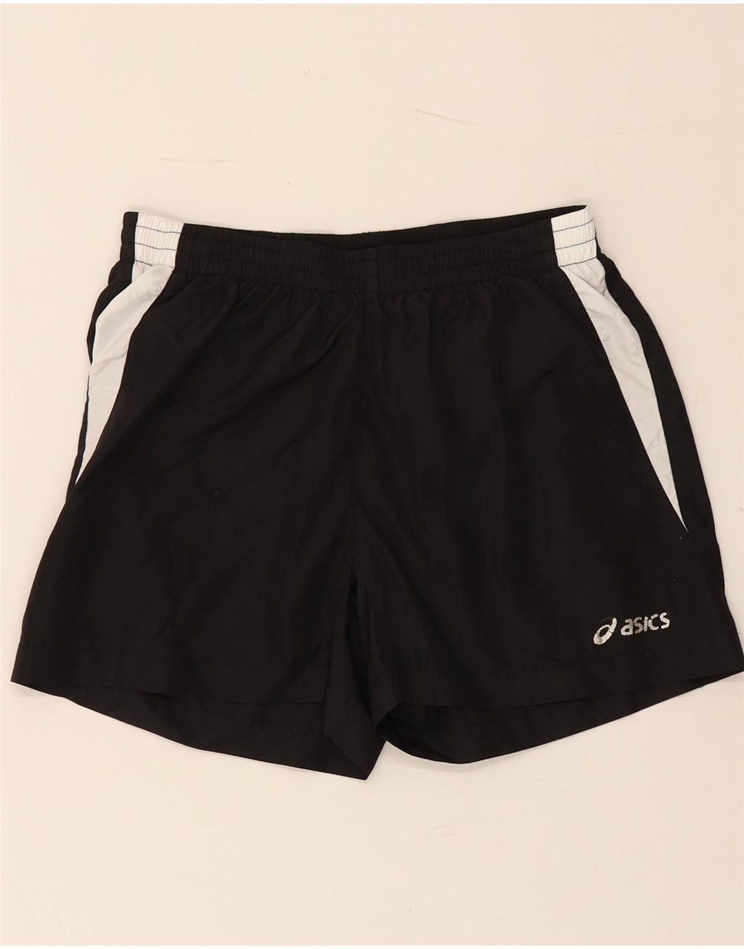 Pantaloni scurti sport ASICS pentru femei UK 10 Small Black Camuflage Poliester