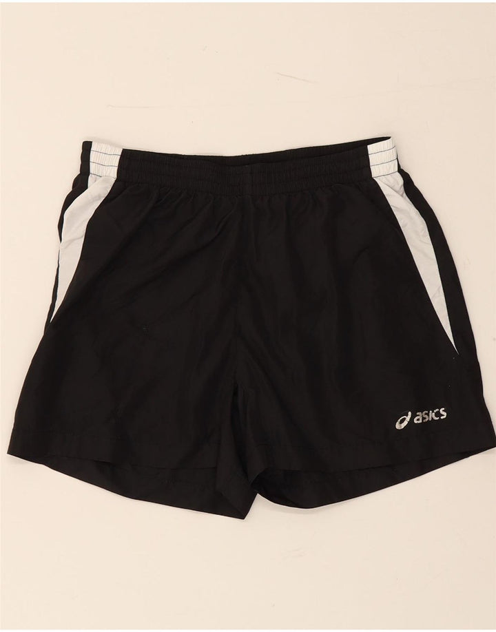 Pantaloni scurti sport ASICS pentru femei UK 10 Small Black Camuflage Poliester