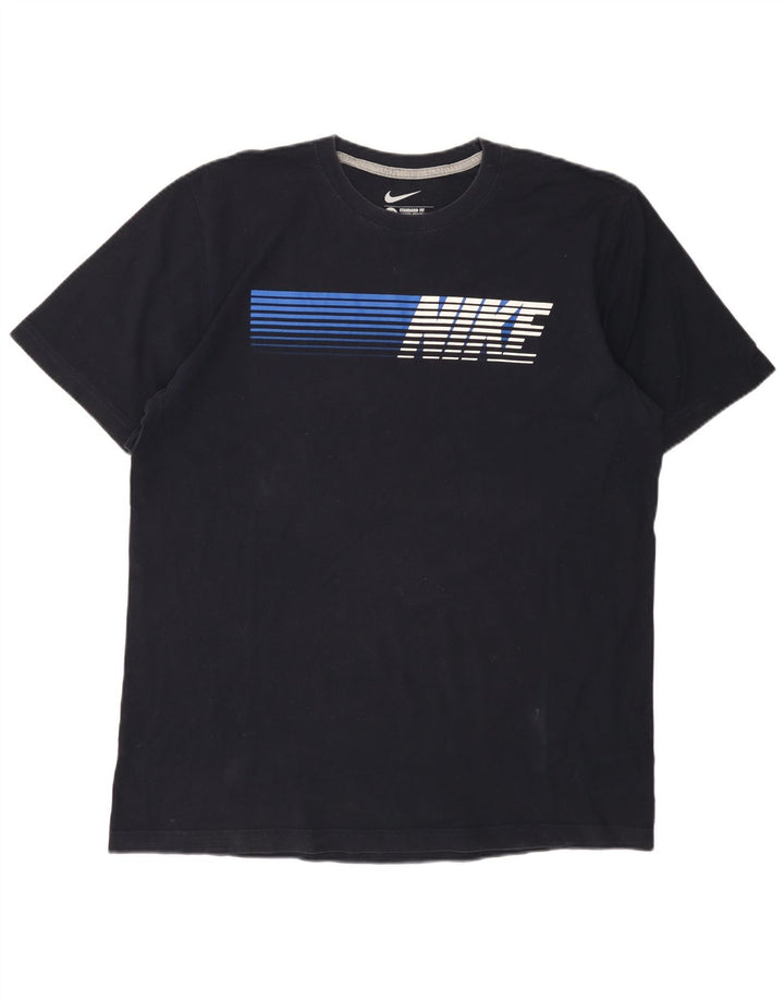 Tricou grafic NIKE pentru bărbați, cu ajustare standard, Top UK 46/48 XL Bleumarin