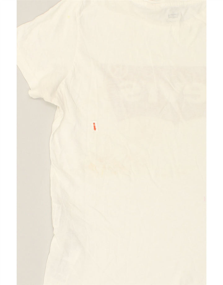 LEVI'S Mens Graphic T-Shirt Top Small White Cotton | Vintage Levi's | Thrift | Second-Hand Levi's | Used Clothing | Messina Hembry 