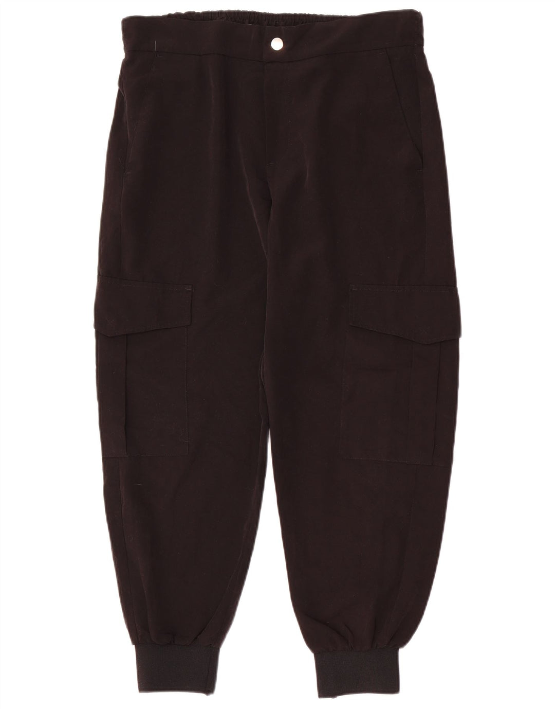 Pantaloni de jogging pentru femei ZARA Pantaloni cargo mari W3 poliester negru