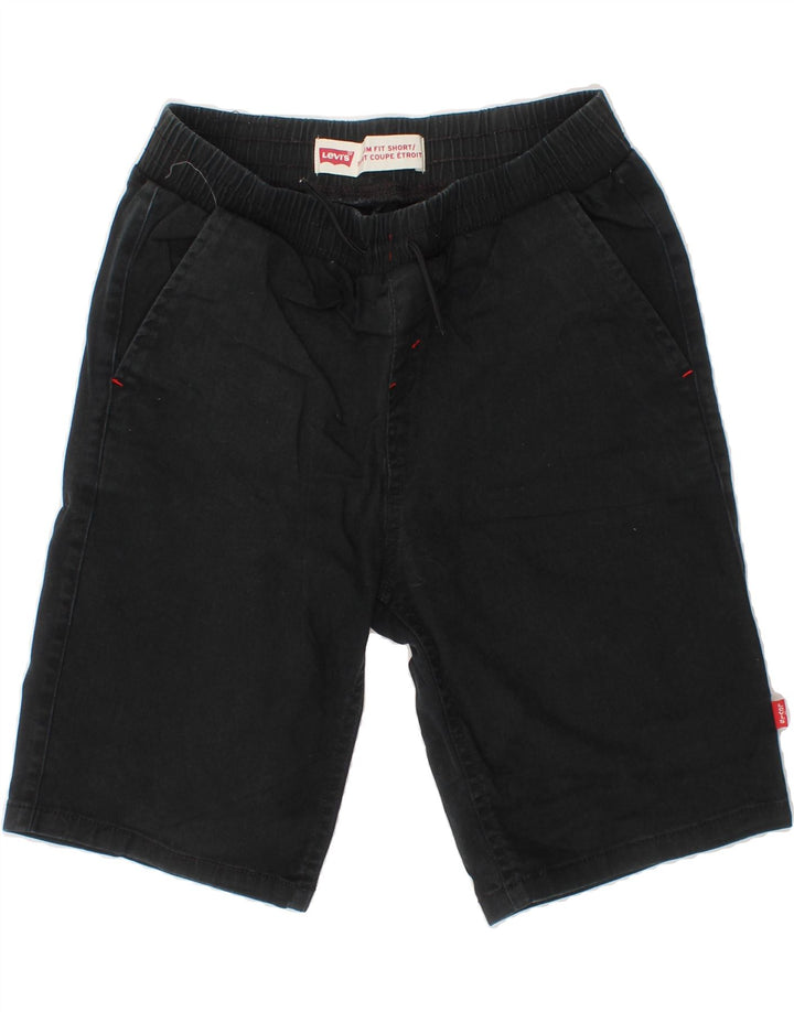 LEVI'S Boys Chino Shorts 7-8 Years Medium W23  Black Cotton Vintage Levi's and Second-Hand Levi's from Messina Hembry 