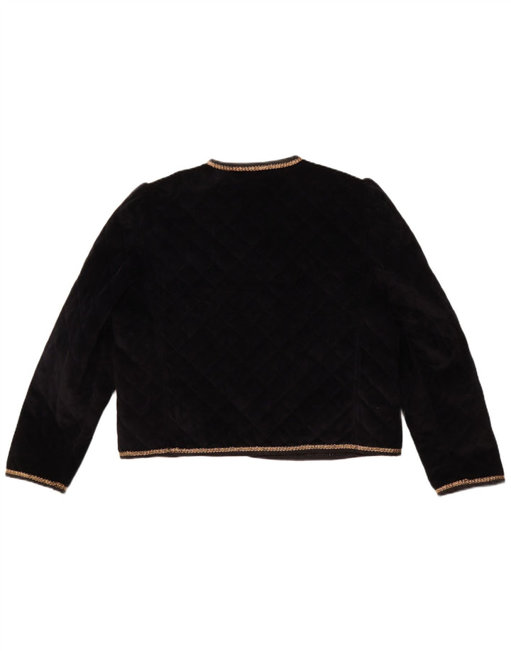 Blazer matlasat cu 5 nasturi YESSICA pentru femei UK 12 Medium Black