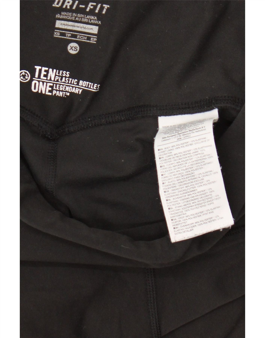 Leggings Dri Fit Nike pentru femei UK 4 XS poliester negru