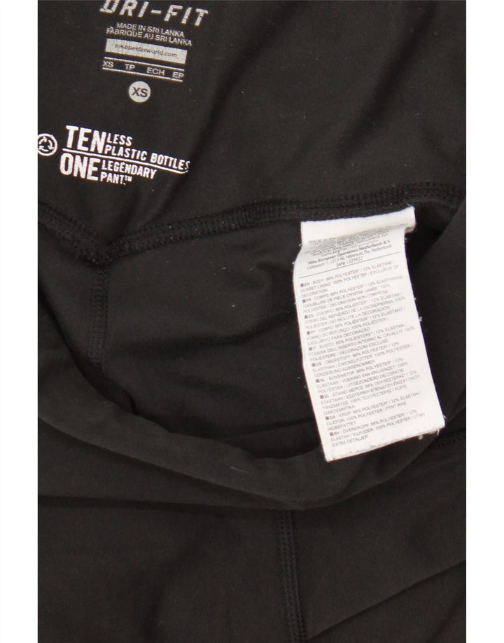Leggings Dri Fit Nike pentru femei UK 4 XS poliester negru