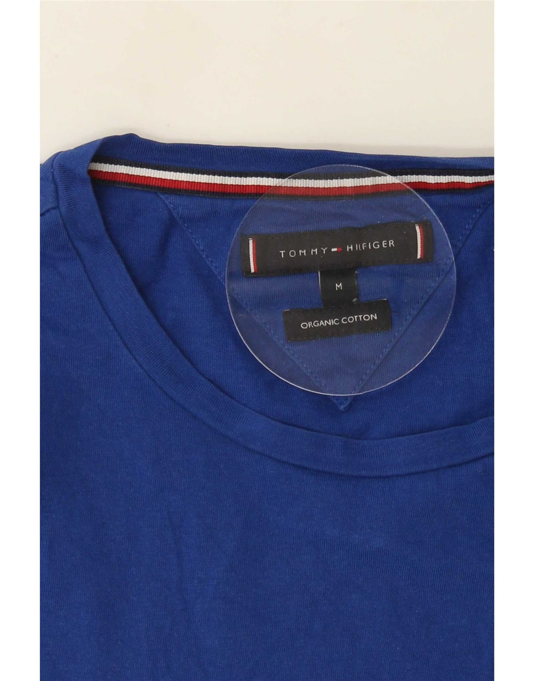 Tricou cu grafic Tommy Hilfiger pentru bărbați Top din bumbac albastru mediu