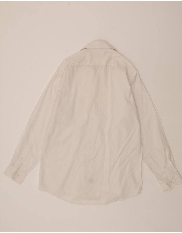 PIERRE CARDIN Mens Shirt Size 15/15 1/2 Medium White Cotton Vintage Pierre Cardin and Second-Hand Pierre Cardin from Messina Hembry 
