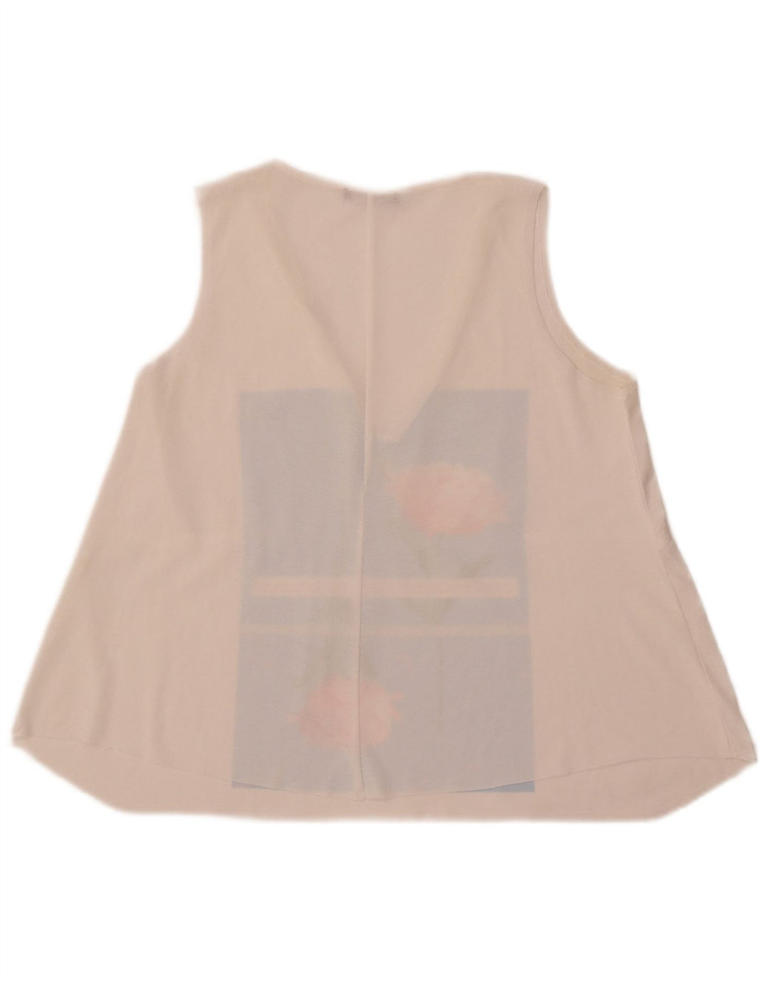 Top cu vestă grafică pentru femei Zara UK 10 Small White Floral