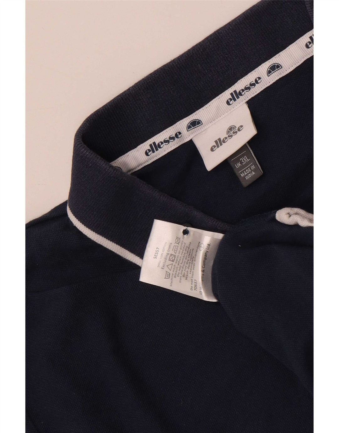 Tricou polo pentru bărbați Ellesse 3XL, bumbac bleumarin