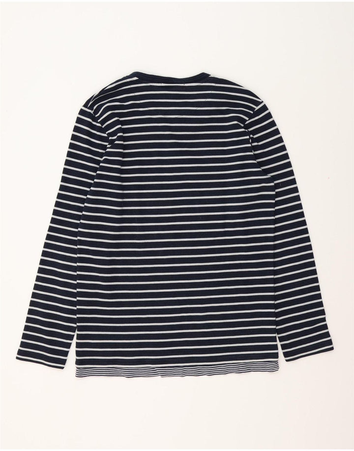 Top pentru bărbați SCOTCH & SODA cu mânecă lungă mare, albastru bleumarin, bumbac cu dungi