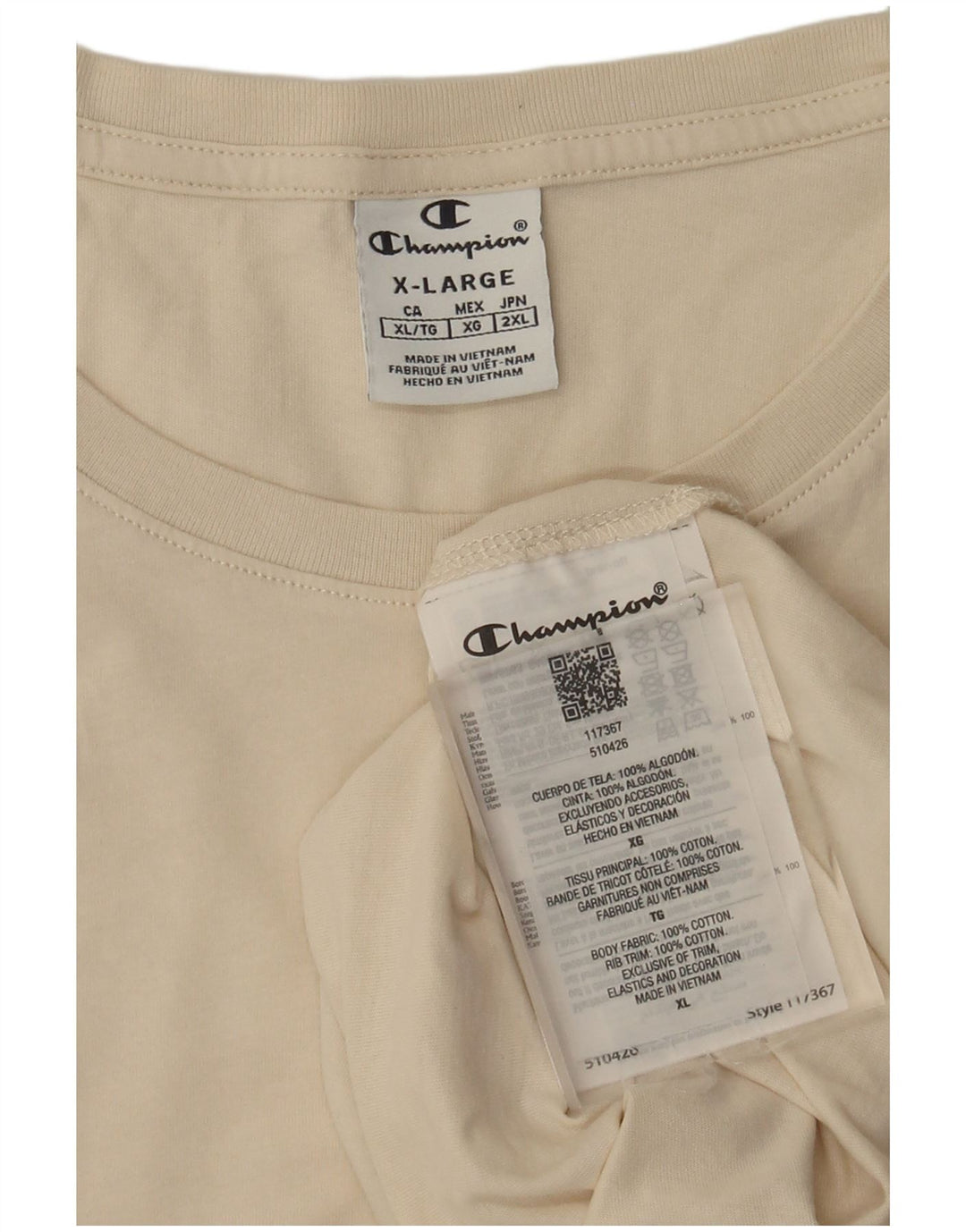 Tricou pentru femei Champion UK 18 XL Bumbac alb